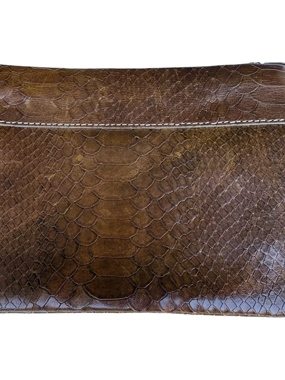 Brahmin Textured Leather Wristlet Wallet with COA